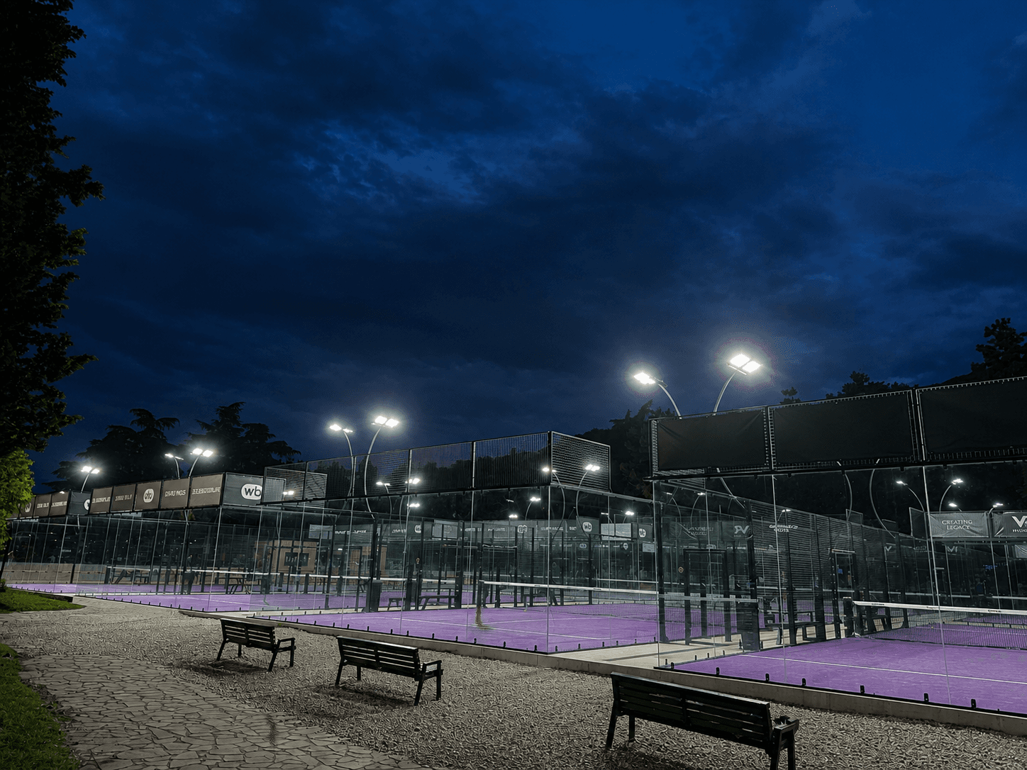 Outdoor padel court at KUS TBA PADEL in Tbilisi