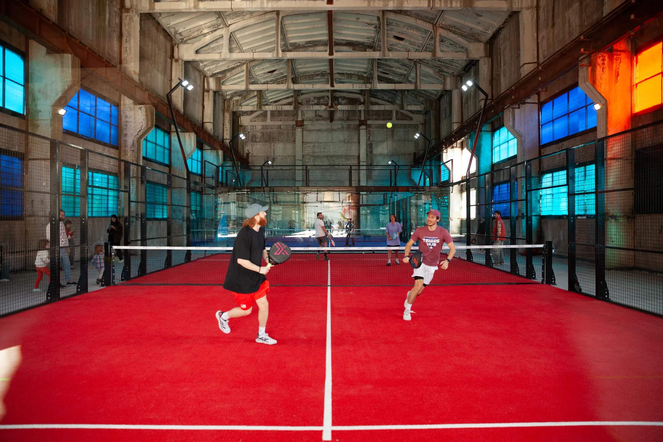 Indoor padel court at Love Padel in Kutaisi