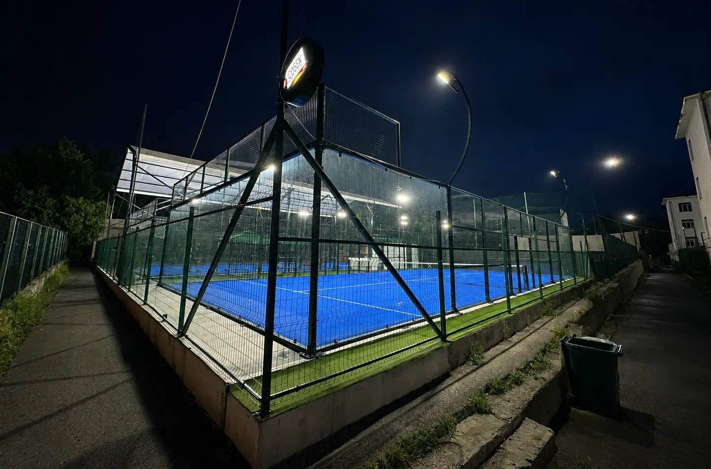 Outdoor padel court at PadelHub in Tbilisi