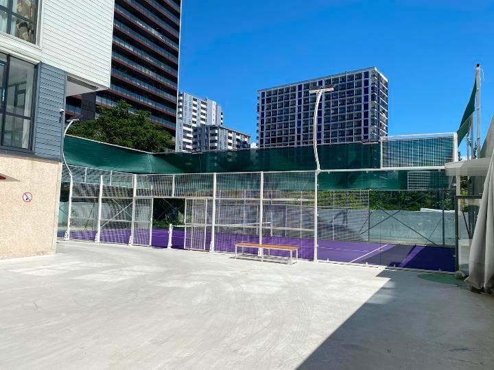 Outdoor padel court at Dunlop Batumi in Batumi